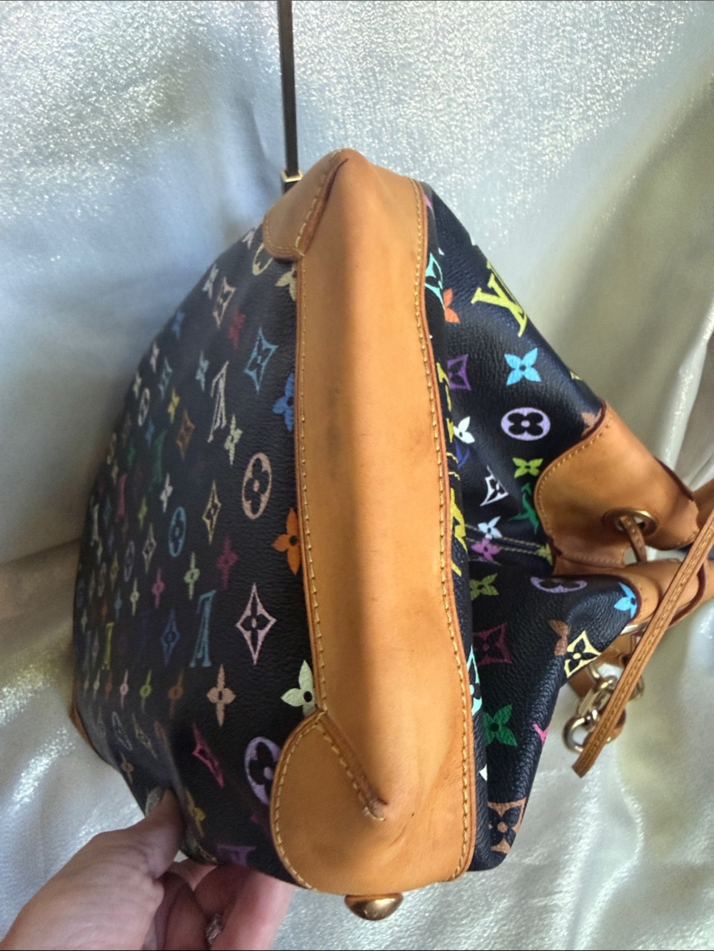 Louis Vuitton Black Multicolor Murakami Ursula Monogram Canvas Tote - Picture 7 of 13